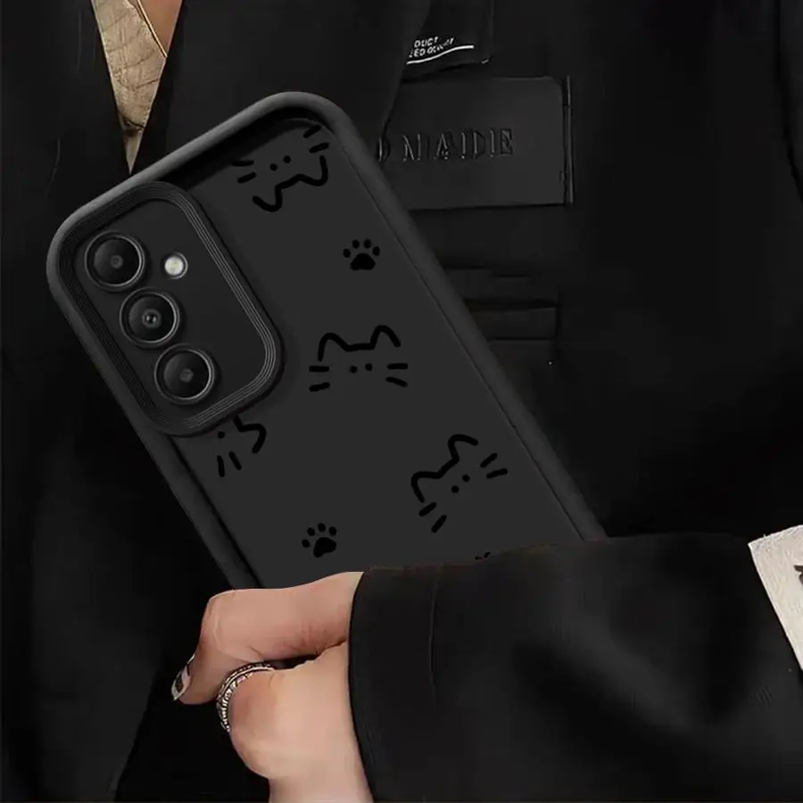 Cute Kitten Paw Prints Phone Cover Case