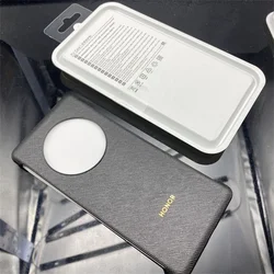 Coque de protection en cuir PU premium antichoc pour la série Honor Magic - Housse à bumper avec boîte