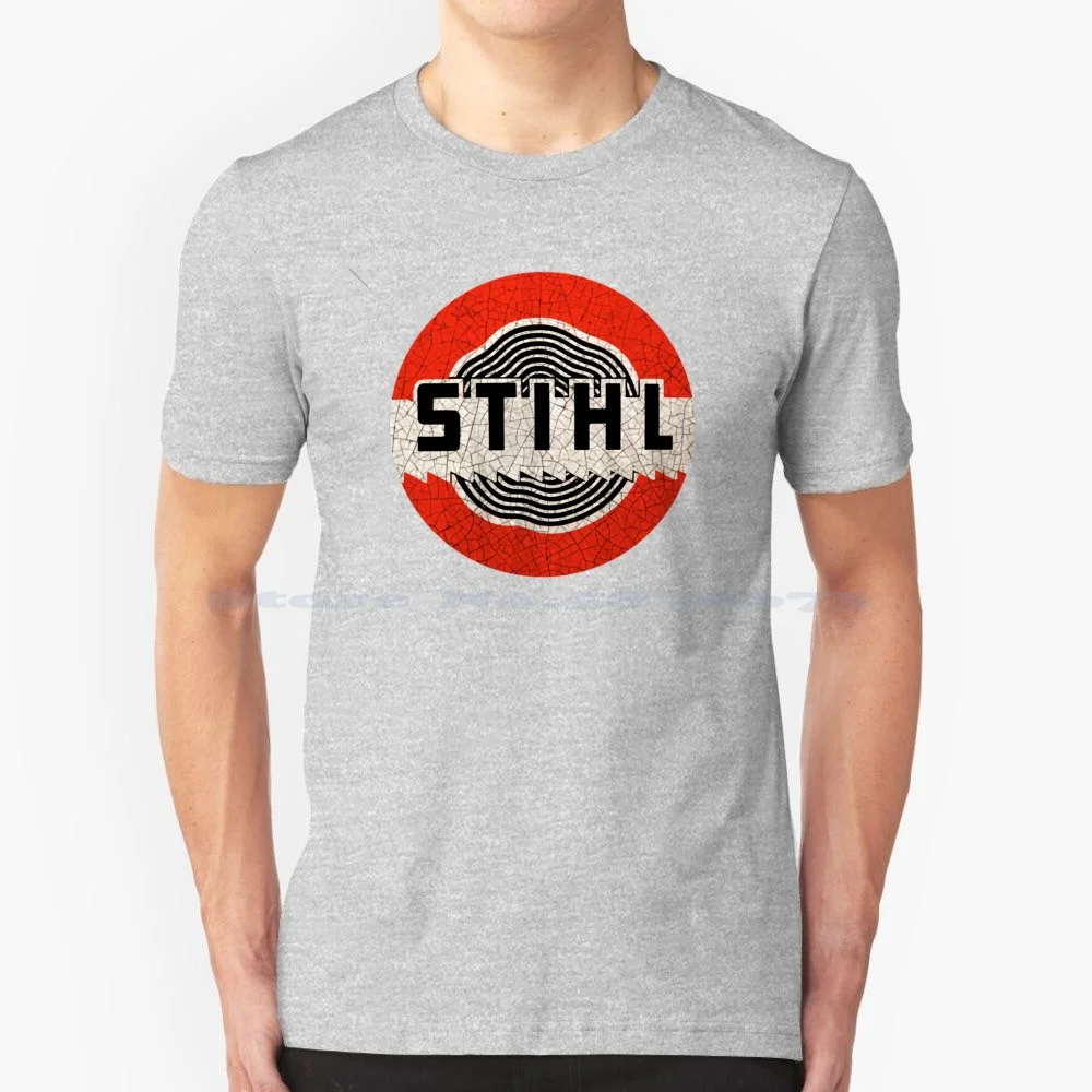 T-Shirt Con Motoseghe Americane Vintage 100% Cotone Tee Motoseghe Americane Vintage Poulan Solo Martin Homelite Pioneer Logger