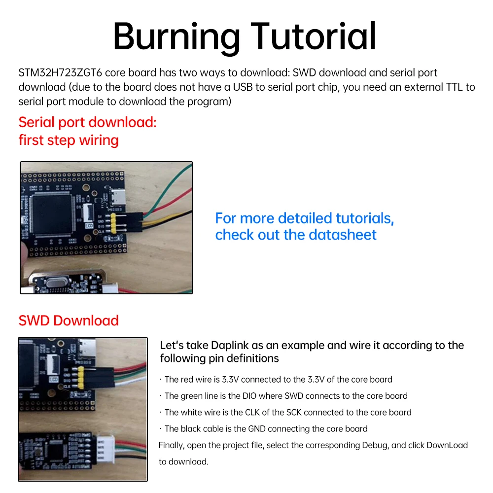 Stm32H723Zgt6 Core Board Stm32 Development Board Module STM32H723