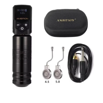 Ambition Torped 32 tempi 4.0-4.5-5.0mm Potente macchina rotativa per tatuaggi con motore brushless con cavo RCA per tatuatori