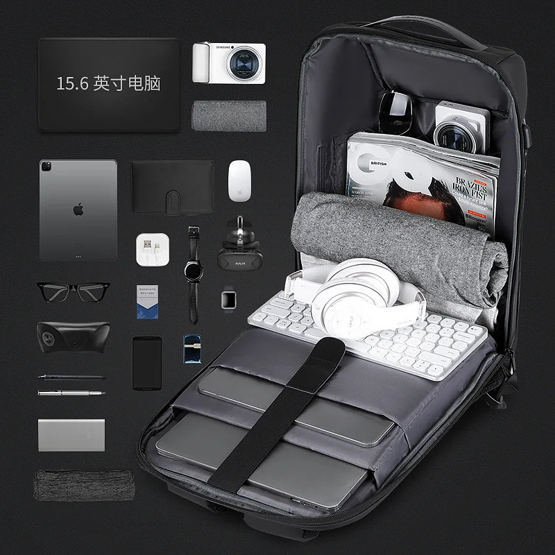 MARK RYDEN Anti Theft Backpack Men Multifunctional USB Water Repellent (15.6")