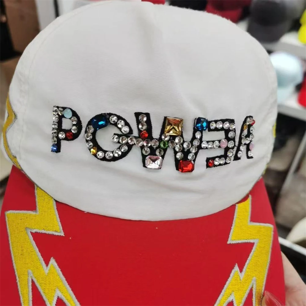 G-DRAGON bermensch POWERキャップ KPOP BIGBANG G-Dragon POWER Diamond Embroidered Baseball Cap