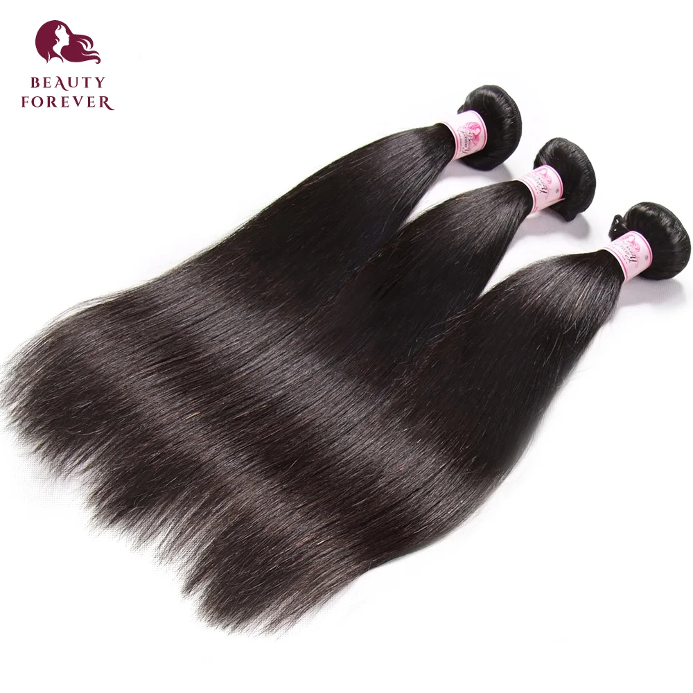 12A Grade Bone Straight 100% Human Hair Bundles 4PCS/LOT Double Drawn 8-30 inches Raw Hair Weave Extensions Beauty Forever