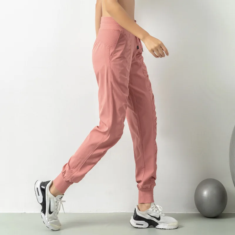 Running Pants WOMEN'S Wrinkle Slimming Fitness Loose Fitting Leggings Casual Quick Drying Harlan Thin