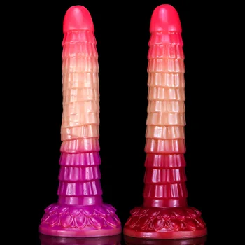 10 Types Alien Beast Dildo Simulation Animal Penis Long Big Soft Silicone Horse Wolf Dog Dildo Masturbation Sex Toys for Women 3