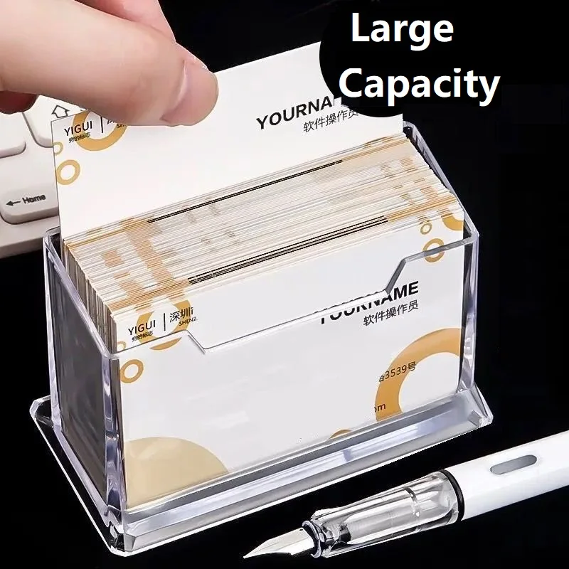 Acrylic Sign Holder Business Card Storage Price Tag Display Business Card Holder Support Carte Desktop BQ04 card holder card display stand desk card holder photo card holder postcard holder