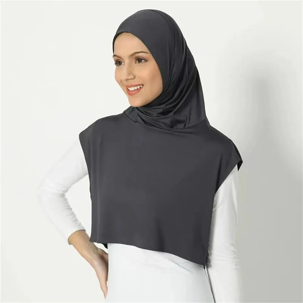 

Islamic Modal Sport Hijab Muslim Abaya Blue Hijabs For Woman Abayas Jersey Silk Scarf Turbans Women Turban Instant Head Wrap