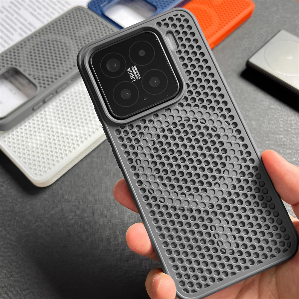 Honeycomb Breathable Magnetic Silicone Bumper Case - Hollow Solid Color Design