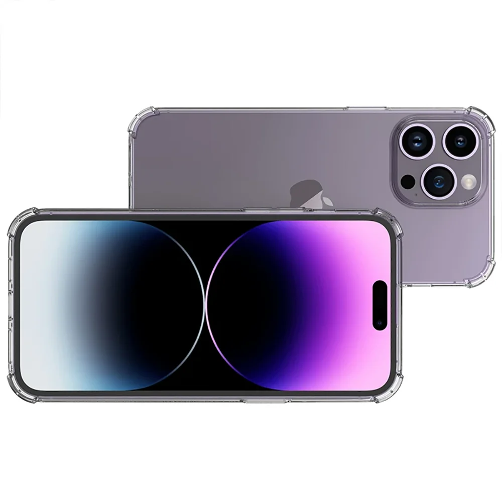 Silicone Soft Shockproof Transparent Phone Case - Ultra Thin Clear Cover
