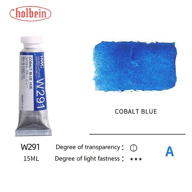 Holbein Artists' Premium Transparent Watercolor Paint - 15ml Tubes