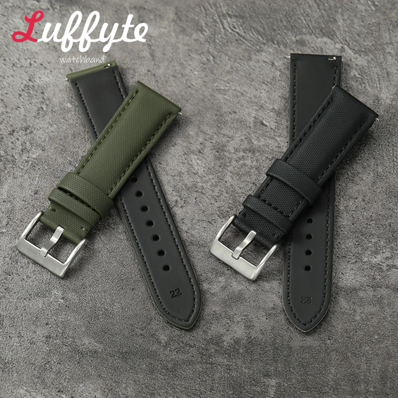 Premium Multicolor Nylon Sailcloth Waterproof Sport Watch Strap with Quick Release