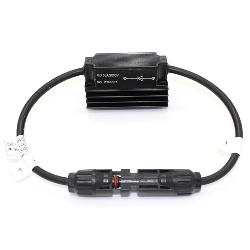 

1 Pcs Outdoor Waterproof 55Amp DC 2000V Solar Connector Style Solar Panel In-Line Diode Connector IP67 for Combiner Box