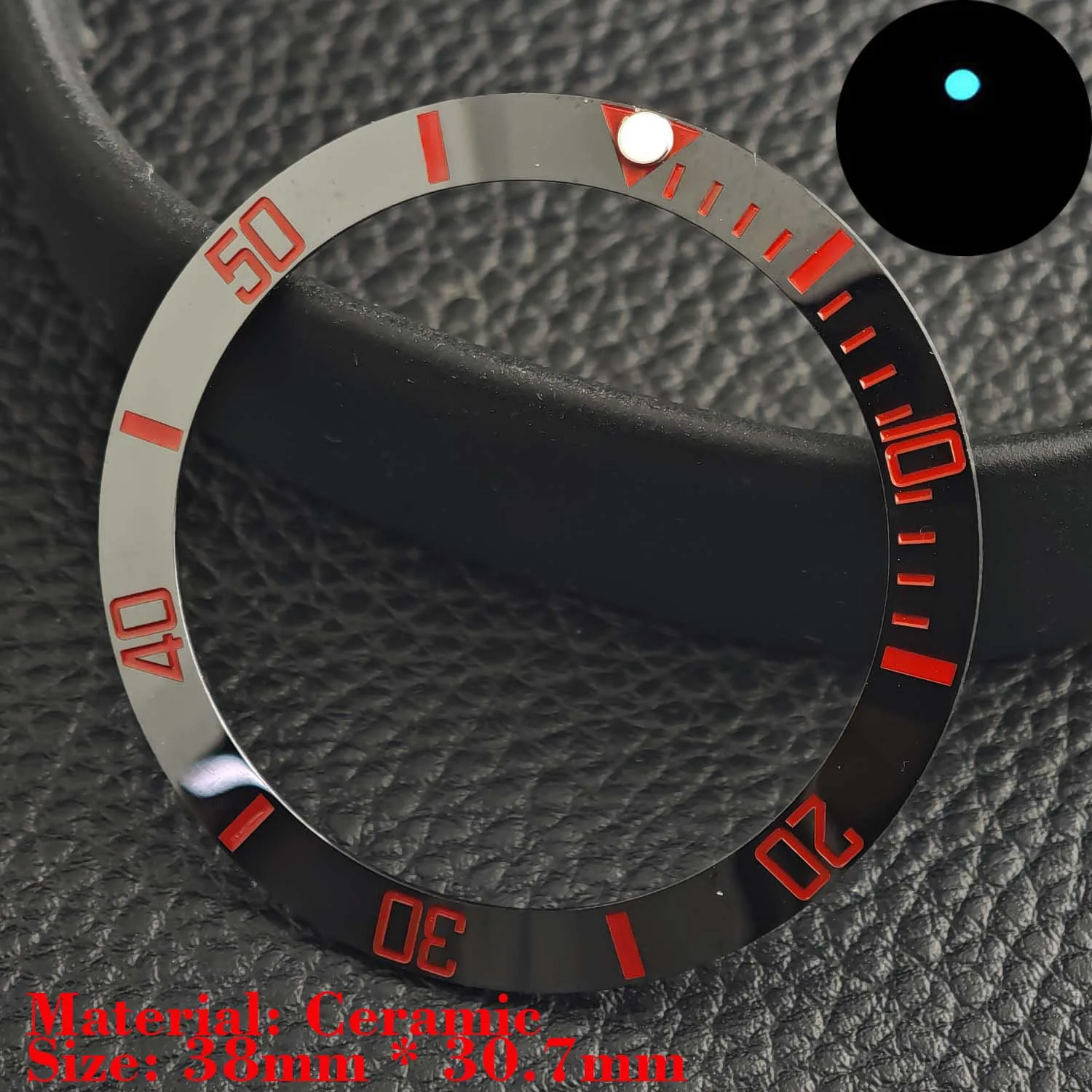 Ceramic Luminous Bezel Insert for Men's Watch - Premium Replacement Accessory