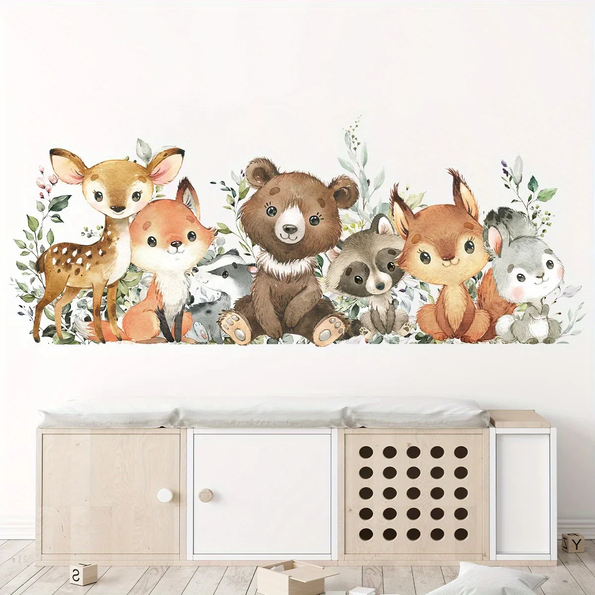Wall Stickers Cartoon Cute Animal for Bedroom Kids Room