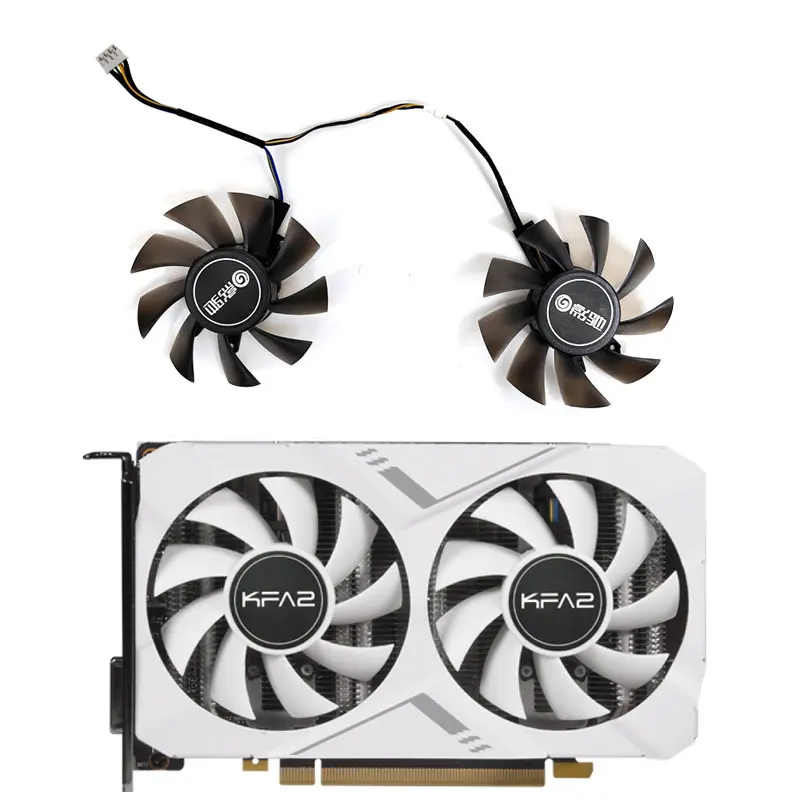 Nuovo 75Mm 4Pin Ga82S2H Kfa2 Gtx1660 Super Elite Gtx 1650 Super Ex Gpu Fan Per Galaxy Gtx 1660 Super (1-Click Oc) Ventola Di Raffreddamento