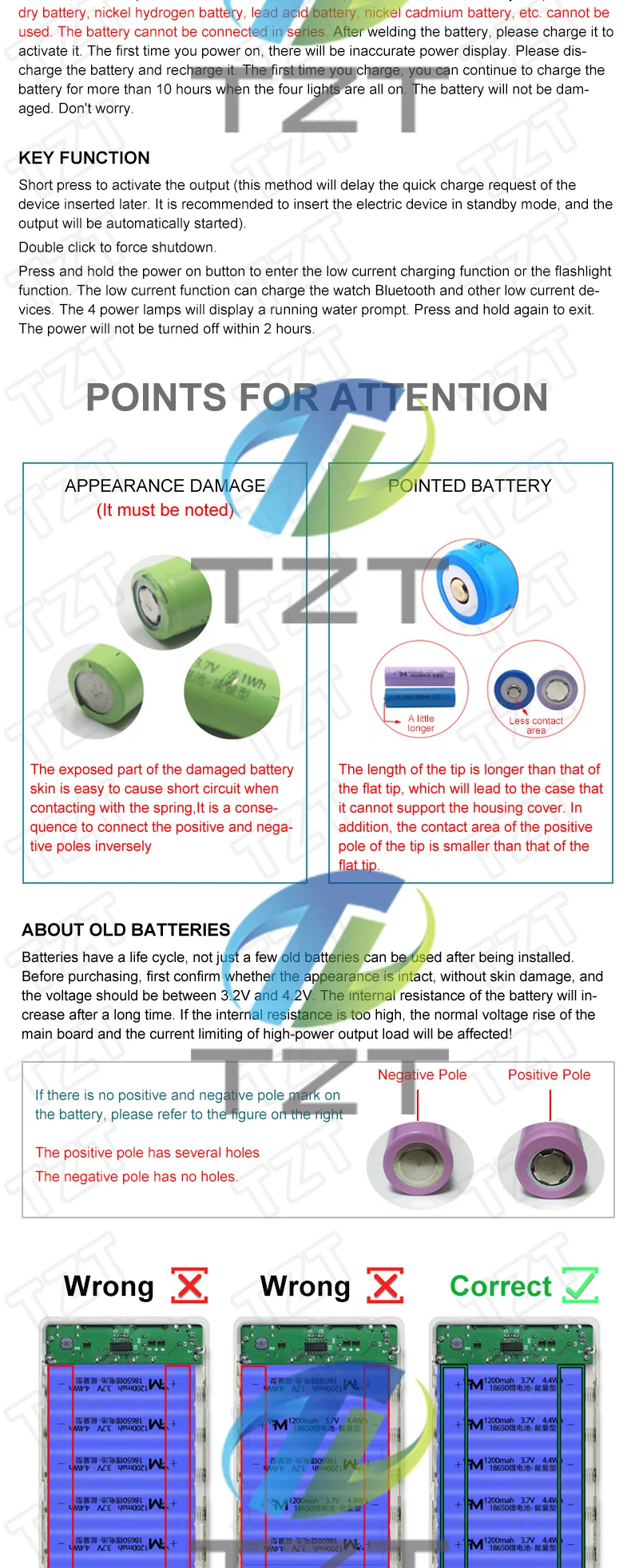 QC4.0 QC3.0 Dual USB Micro/Typ-C USB 5*18650 Power Bank Batterie Box 5V 4,5A 22,5W 15000mAh Handy Ladegerät DIY Shell Fall – Detail 6