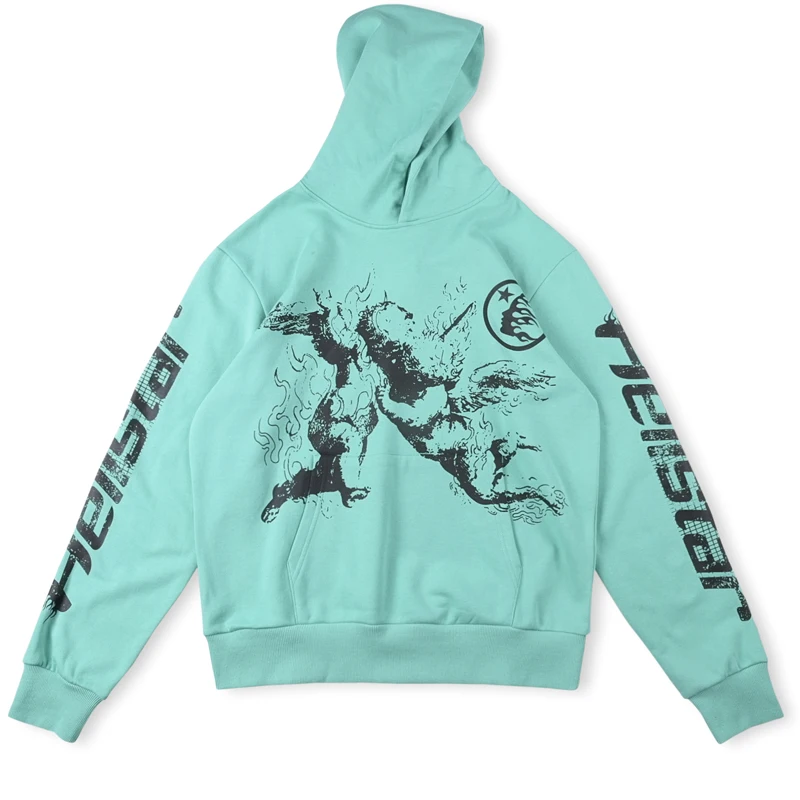 

1:1 High Quality Hellstar Hoodies Daily Casual All-match Couple Print Hooded Sweatshirts American Streetwear Cotton Pullovers