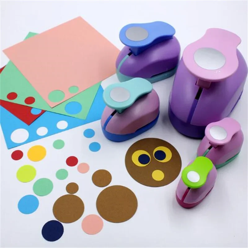 Circle Punch 8/15/25/38/50mm DIY Embossing Punches Scrapbooking Machine Paper Cutting Color Craft Hole Punch Rounder Cutter,scrapbook punches,paper embossing machine