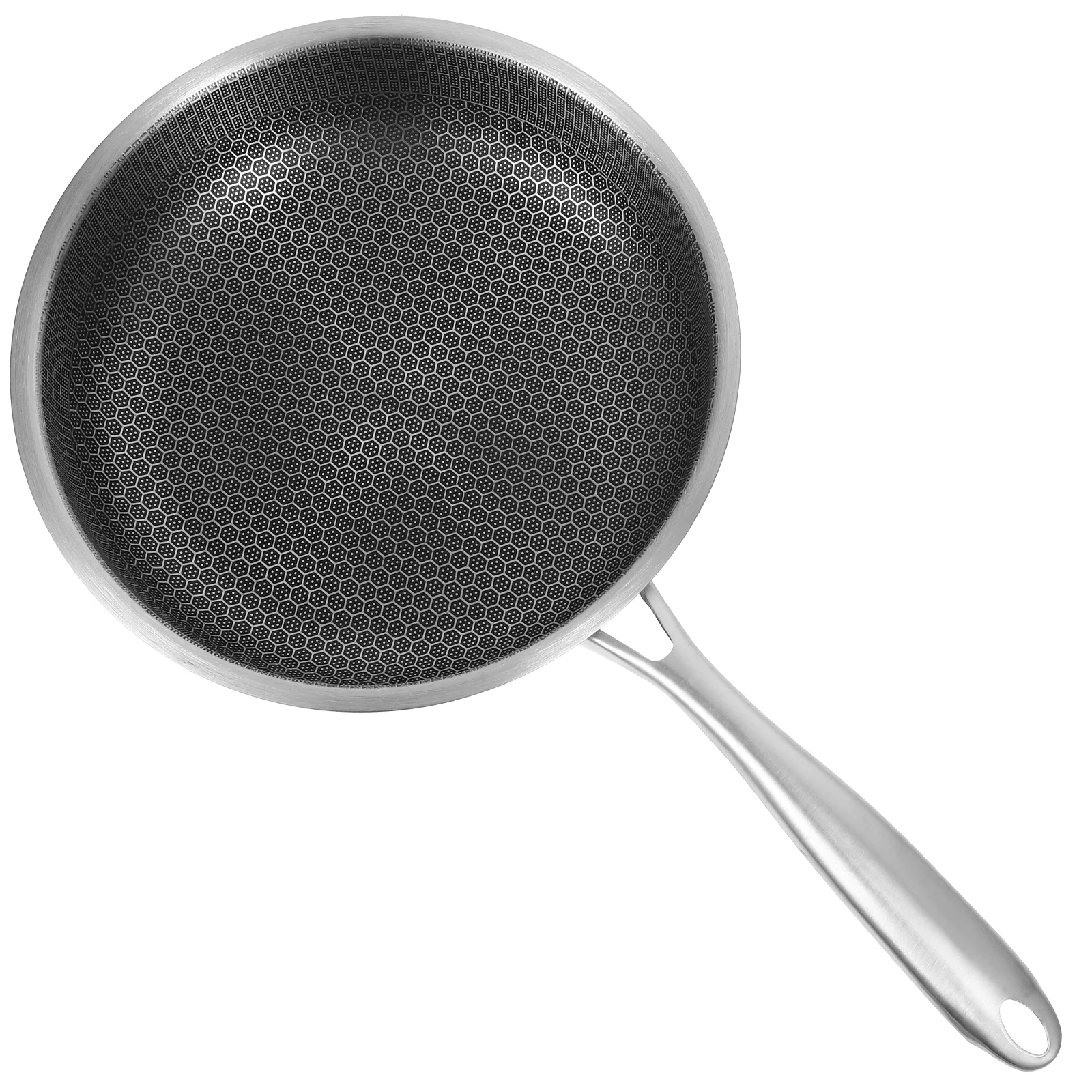Frying Pan Stainless Steel Non Stick Frying Pan Kitchen Skillet Non-Sticky Cooking