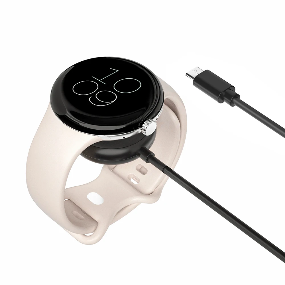Google Pixel Watch 1용 충전 케이블 Google Pixel Watch USB Type-C용 자기 3.3피트 USB 충전기 코드