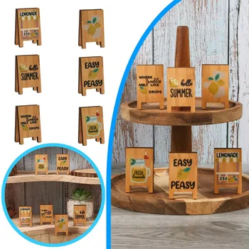 Tiered Tray Decor Farmhouse Decor Tiered Pallet Rustic Home Decor Wood Pallet Decor Summer Tiered Tray Decor Mailman Ornament 2