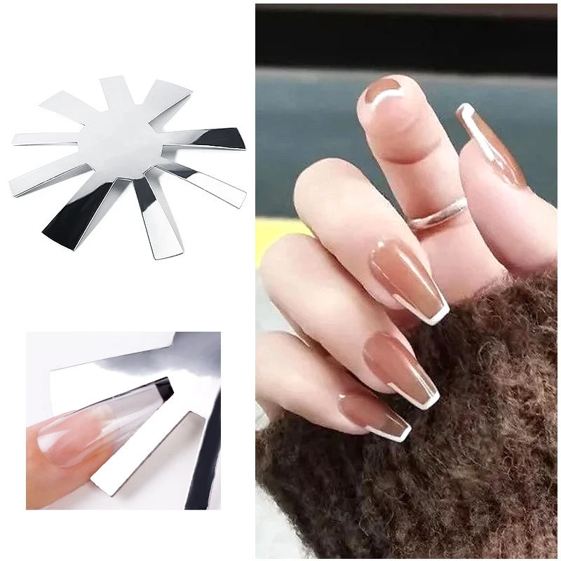 Perfect French Smile Line SUPER EASY!!! | Nail Edge Trimmer Nail Cutter  Tool Acrylic Nail Gel For Easy Creating French Nail Guides Smile Line Nail  Art Manicure Tool 