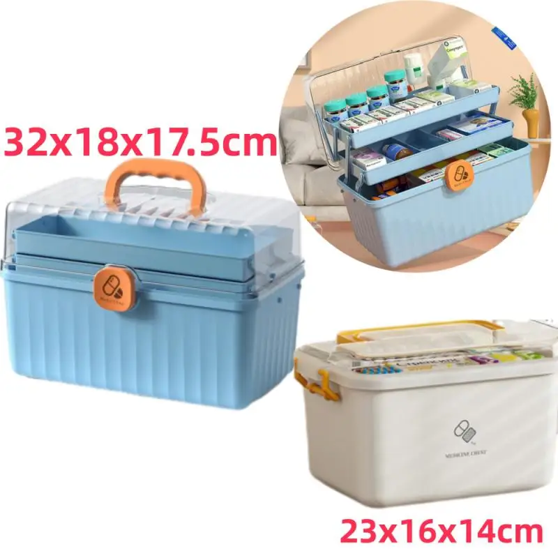 First-Aid-Kit-Container-3-Layers-Medicine-Storage-Boxes-Organizer-With ...