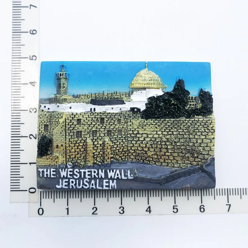 

West Wall Jerusalem Fridge magic gift resin decoration message stickers tourist souvenirs