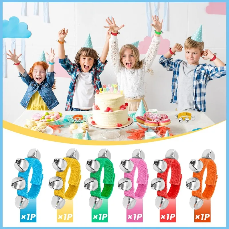 Christmas Wristband Ringtone, Percussion Instrument, Music Rhythm Toy, Adjustable Hand Bell Suitable Christmas Party Decoration