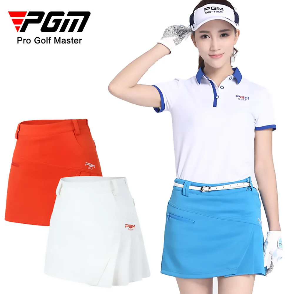 

PGM Golf Skirt Women Badminton Table Tennis Short Skirts High Waist Breathable Pleated Sport Wear Short Dress Golf Apparel XS-XL