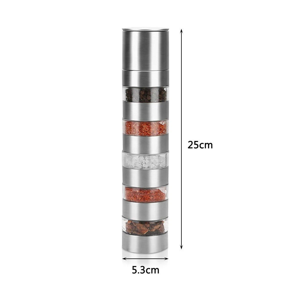 2pc Mini Outdoor Camping Spice Jars Bottle Portable BBQ Picnic Spice Seasoning Container Storage Box Cookware Set New Spice Jars 6