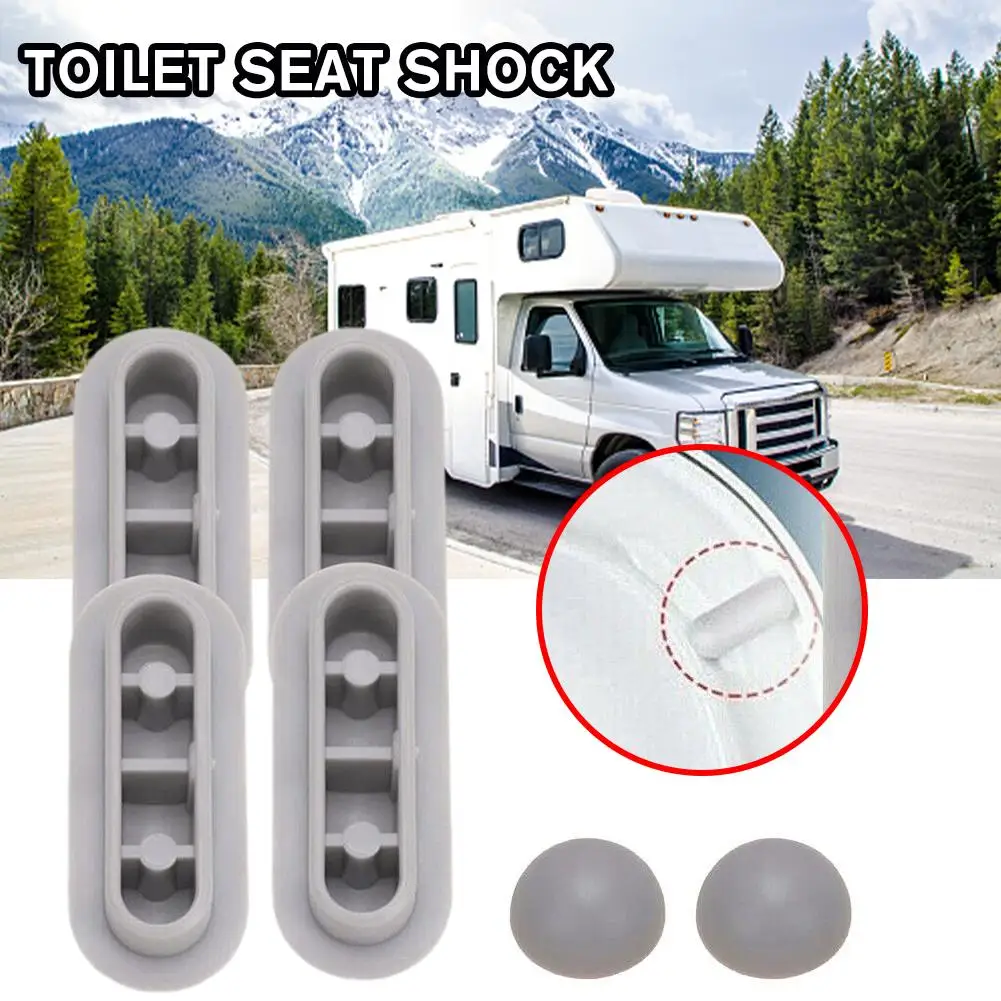 Toilet Bumper Pads Replacement Stoppers Gasket Lid Cushioning Seat Parts Bumpers Spacer Rubber Pad Buffers Anti Universal Q3P6 hot sale toilet seat screw hinges rubber bung expanding rubber top nuts for broken old toilet seat non rust washer