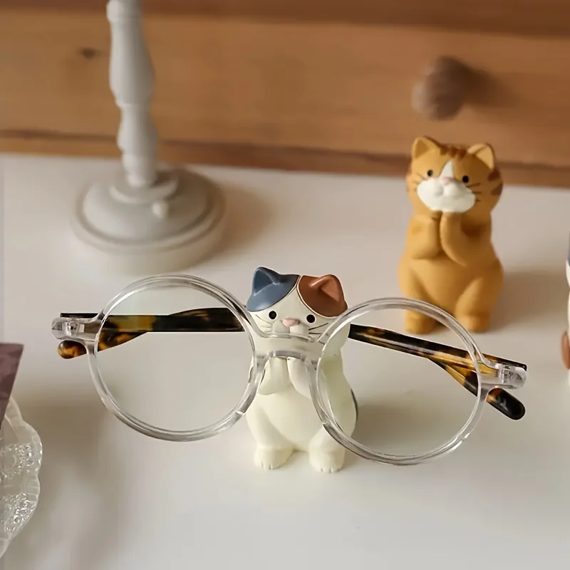1pc Cute Cartoon Glasses Holder, Mobile Phone Holder, Pen Holder For Home Living Room Winter Christmas New Year Decor