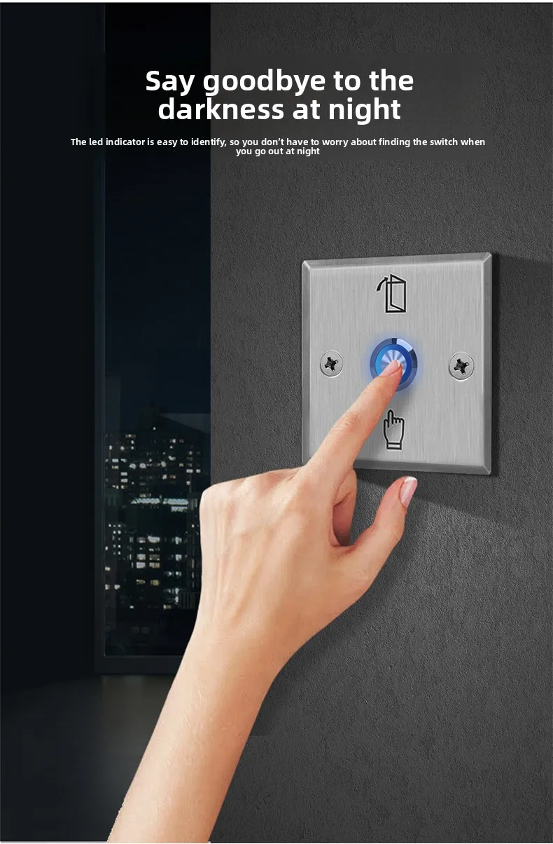 KOB stainless steel waterproof access control switch normally open and normally