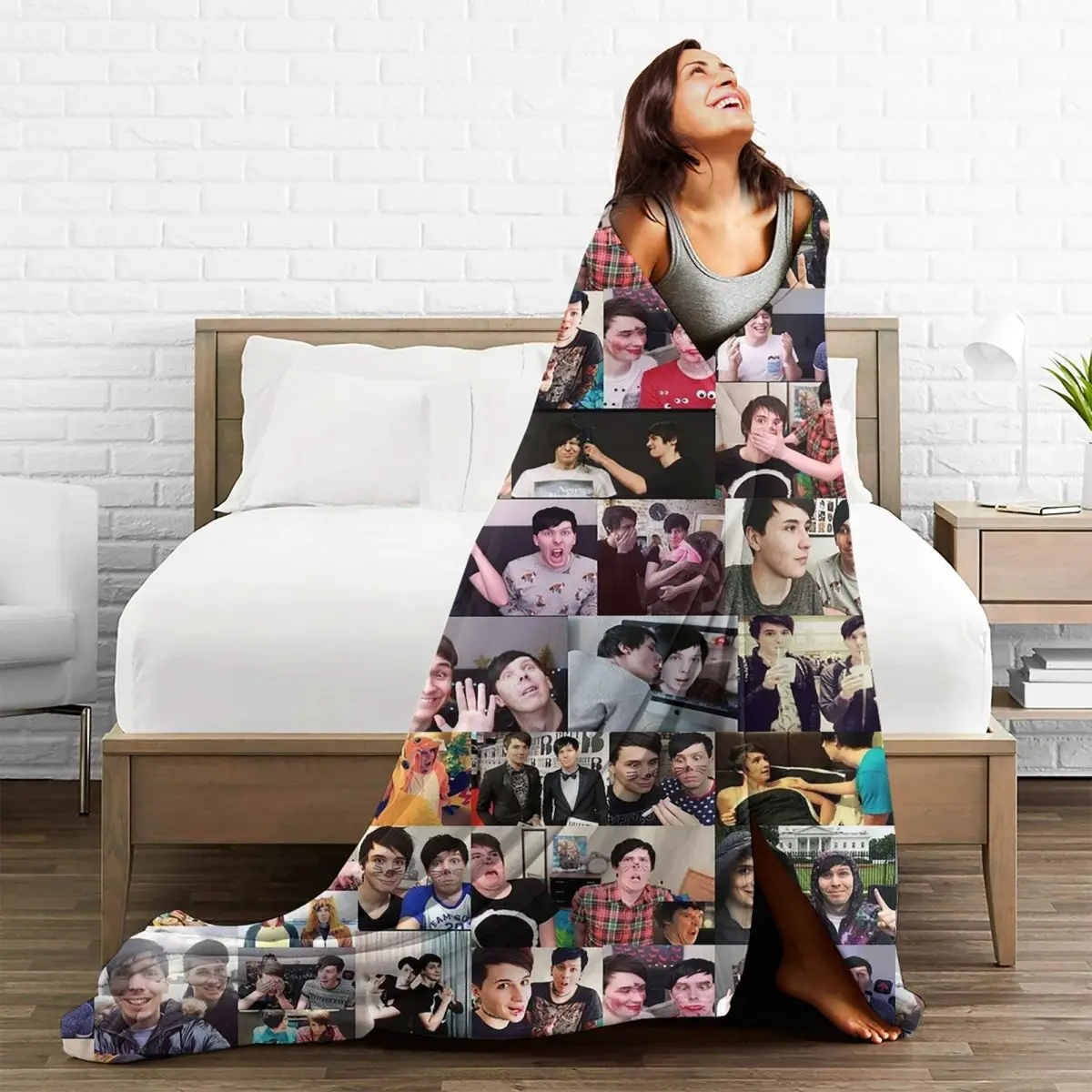 Dan And Phil! Blanket Fleece Breathable Throw Blankets Sofa Throw Blanket For Home Bedroom Travel Throws Bedspread Quilt 5