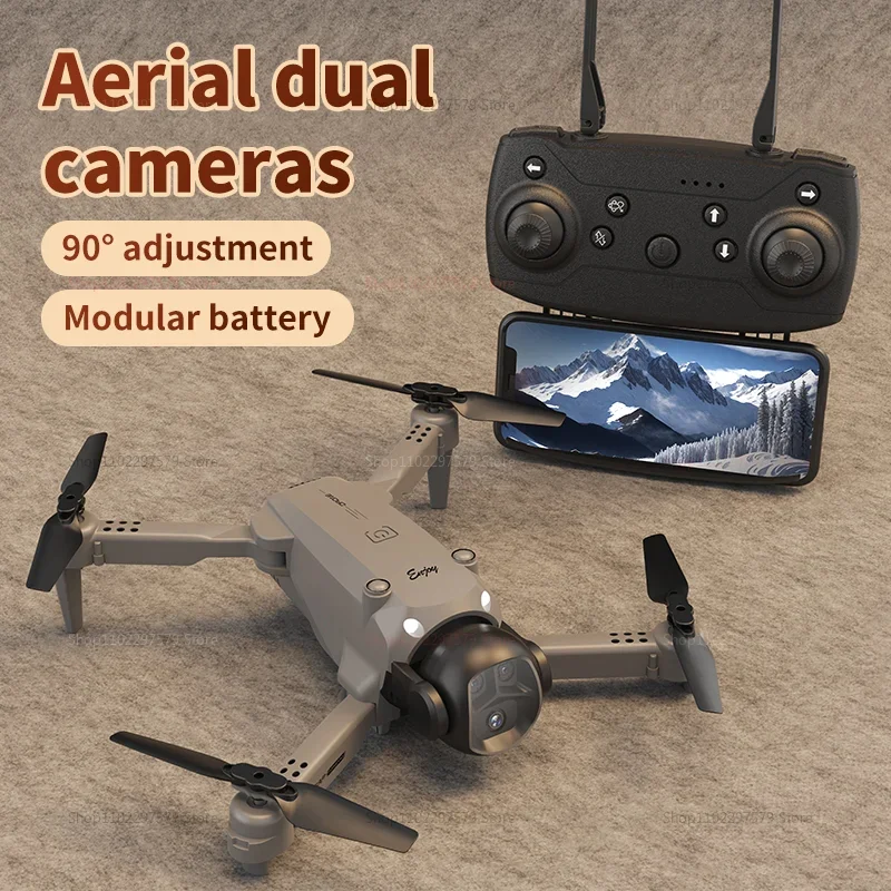 Vue rapprochée des hélices et du moteur ESC du drone pliable 8K, optimisé pour la photographie aérienne.