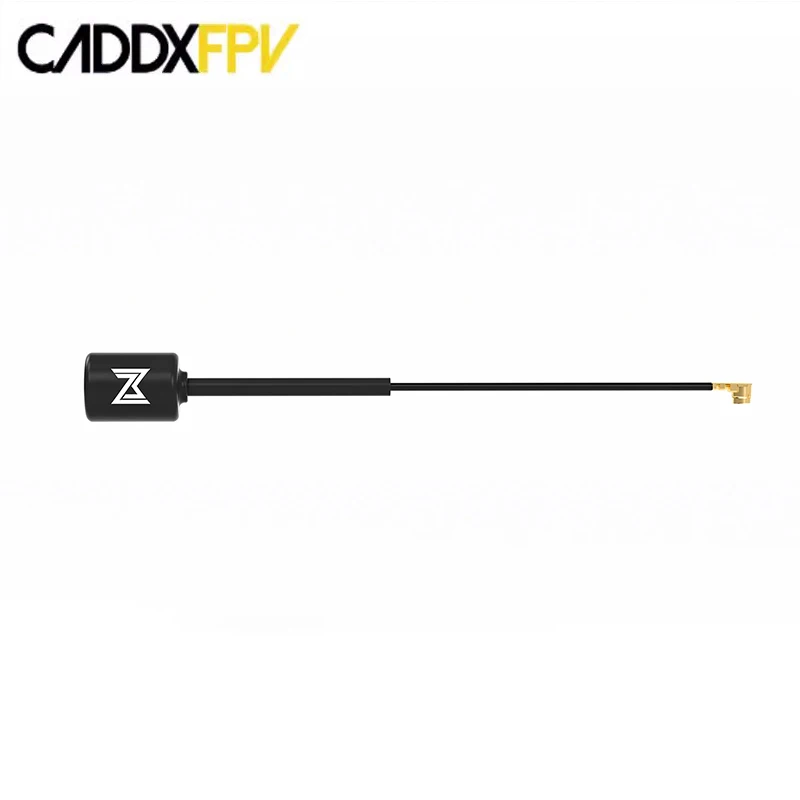 Lot de 2 antennes CADDX Polar Vista VTX 5.8G 105MM IPEX, angle montrant la longueur