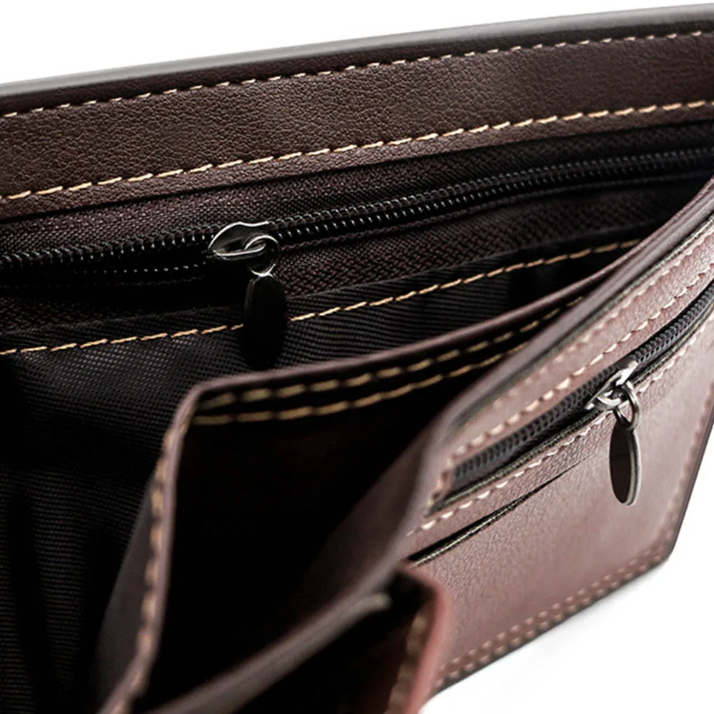 Mens Wallet Short Men Wallets Slim Card Holder Male Purses Luxury PU Leather Coin Pocket Small Men's Wallet mens wallet