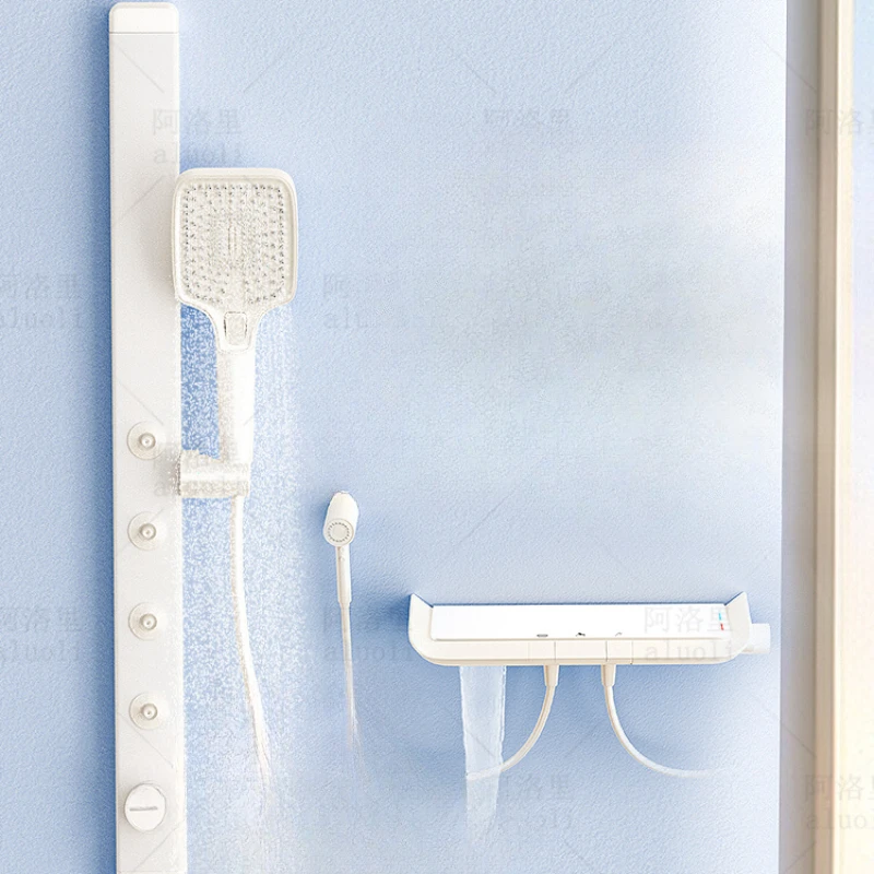 

Cream style simple shower and bathroom booster nozzle for household use