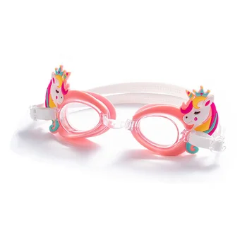 Cartoon Colorful Pony Children's Diving Glasses Children Swimming Goggles Waterproof Anti Fog Adjustable Glasses 1