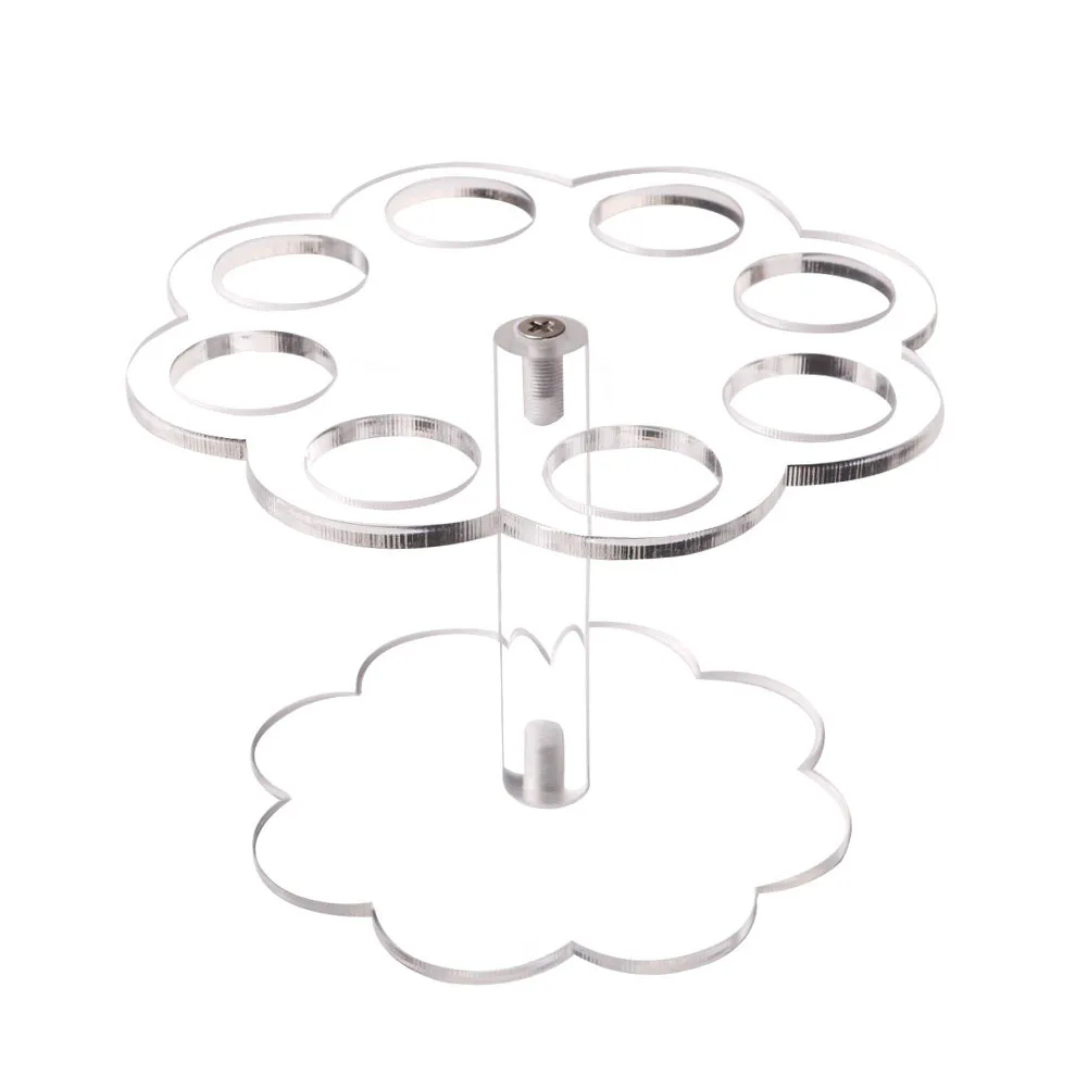 8/16 Holes Acrylic Ice Cream Stand Cake Cone Stand Holder Wedding et Food & Bar Display Baking Kitchen Tools