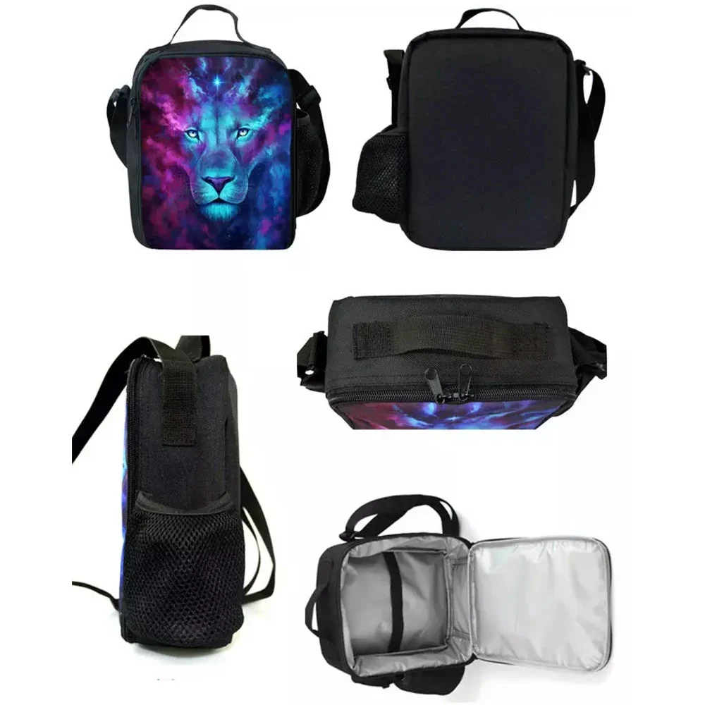 DIY Children Lunch Bags for School , Personalized Large Capacity School Cooler Bags with Your Photos Text
