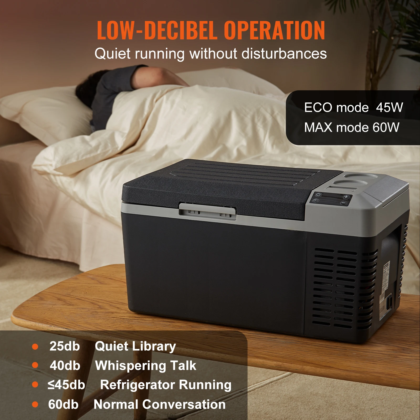 SucceBuy 20L Portable Car Refrigerator Compressor Fridge Freezer Cooler Ice Box Keep Cool for Outdoor Camping Fishing