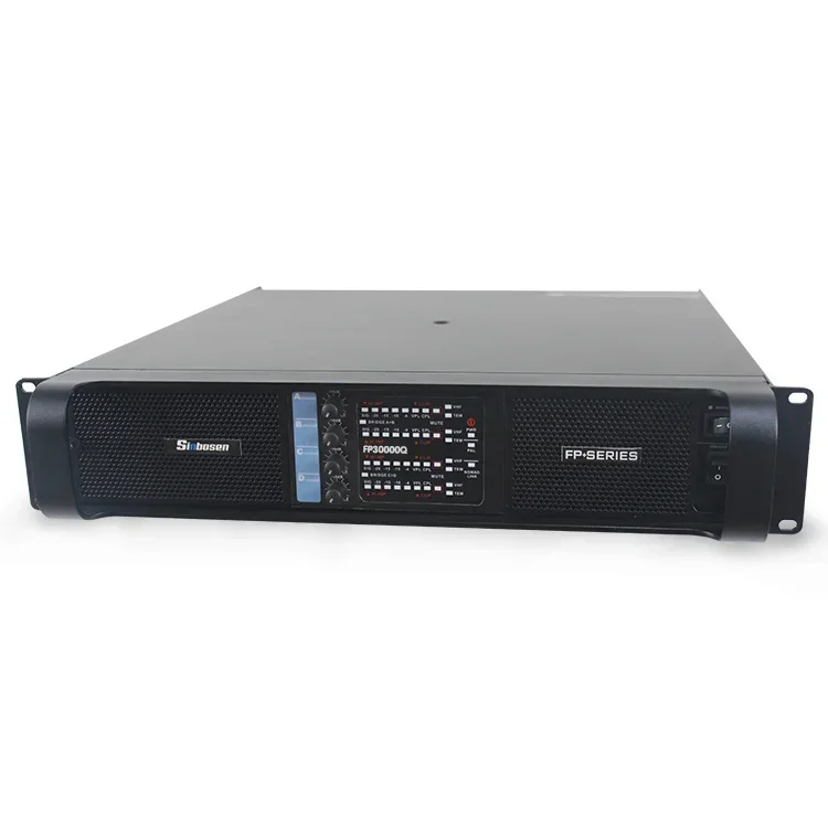 

Усилитель мощности Sinbosen FP30000Q Pro Audio Class Td, 4-канальный усилитель мощности 10000 Вт, плата для сабвуфера 18 дюймов