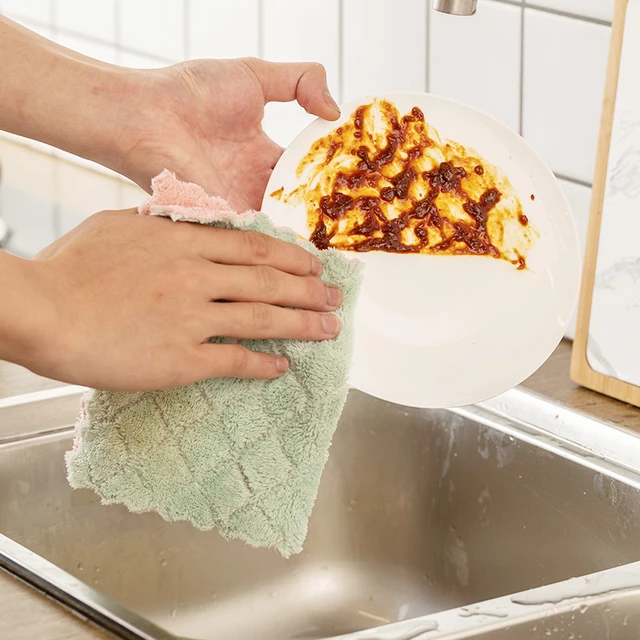 3pcs Kitchen Dish Towels, Dish Cloths for Washing Dishes,Dish Rags for  Drying Dishes Kitchen Wash Clothes - AliExpress