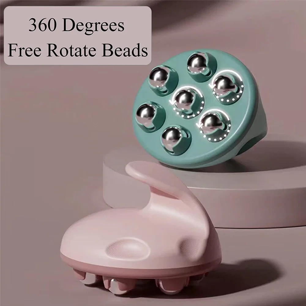 7-Bead Body Ball Roller Massager Professional Anti Cellulite Muscle Pain Relief Relax Massage Neck Back Shoulder Face Lifting