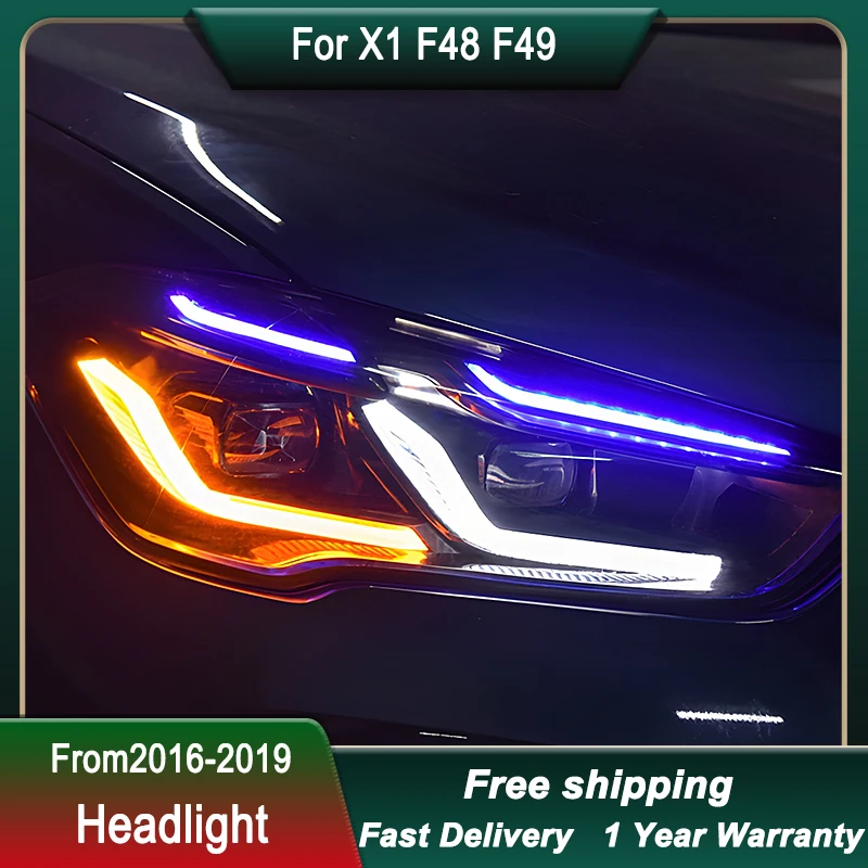 

Car Headlight For BMW X1 F48 F49 2016-2019 Upgrade to LED Tail Light Head Lamp DRL Head Lamp Front light Assembly