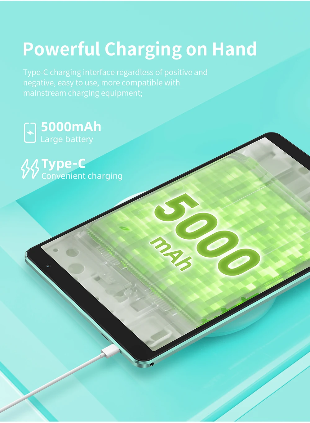 Teclast P85T Android 13 Tablet - 8 Inch IPS, 4GB RAM, 64GB ROM, A523 8-core, Wi-Fi 6, Type-C, Metal Body, 335g Light, 5000mAh Description Image.This Product Can Be Found With The Tag Names Computer Office, Tablet, Tablets