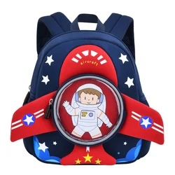 3D Cartoon Plane Toddler Kids School Backpacks for Boys Fashion Children Bags Girls Kindergarten Aircraft Bag Mochila Infantil